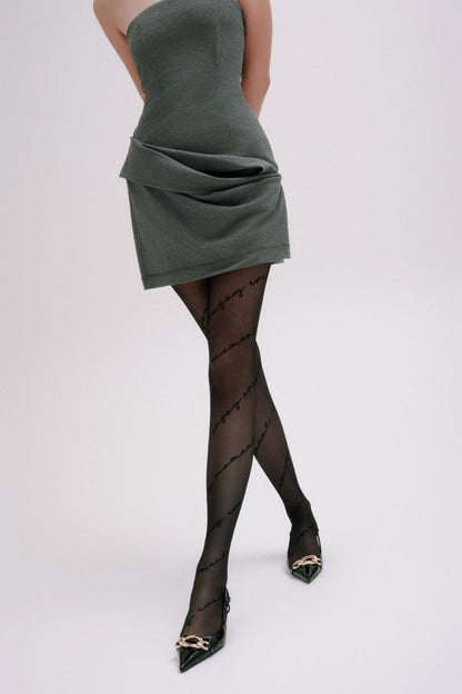 Fantasy Tights Conte Sentiment - Diagonal Inscriptions by TheRanok.com