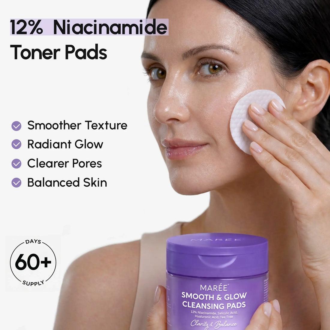 12% Niacinamide Smooth &amp; Glow Pads by Maree