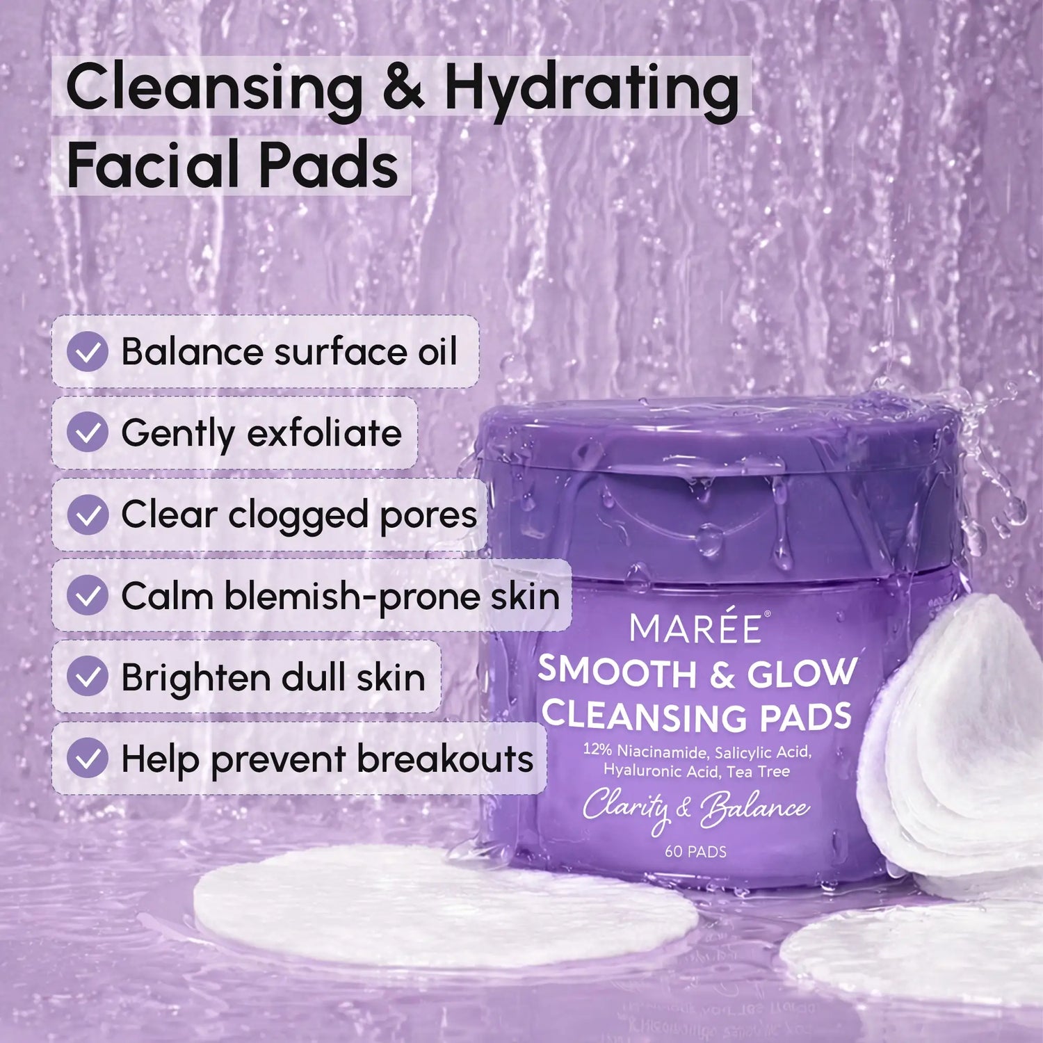 12% Niacinamide Smooth &amp; Glow Pads by Maree