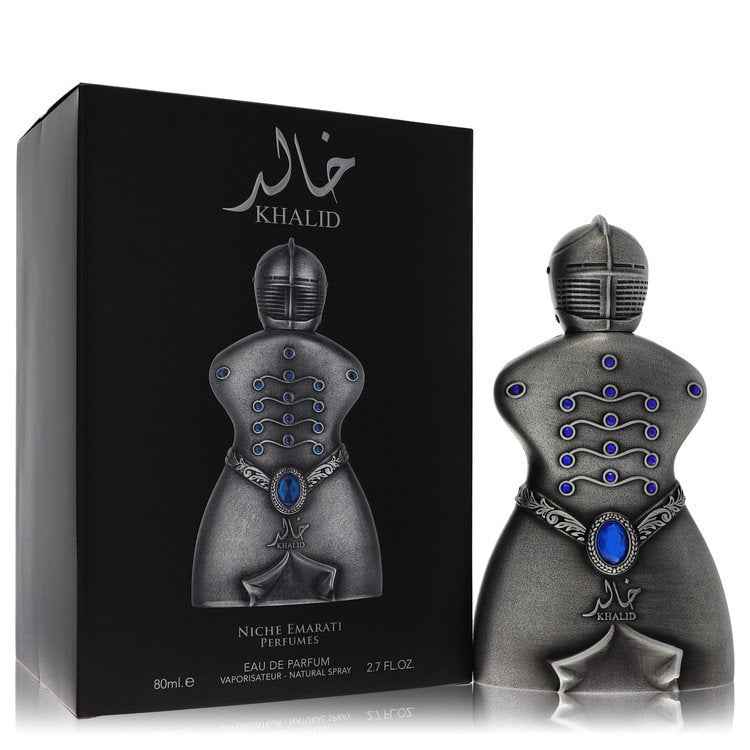 Niche Emarati Khalid by Lattafa Eau De Parfum Spray (Unisex) 2.7 oz for Men