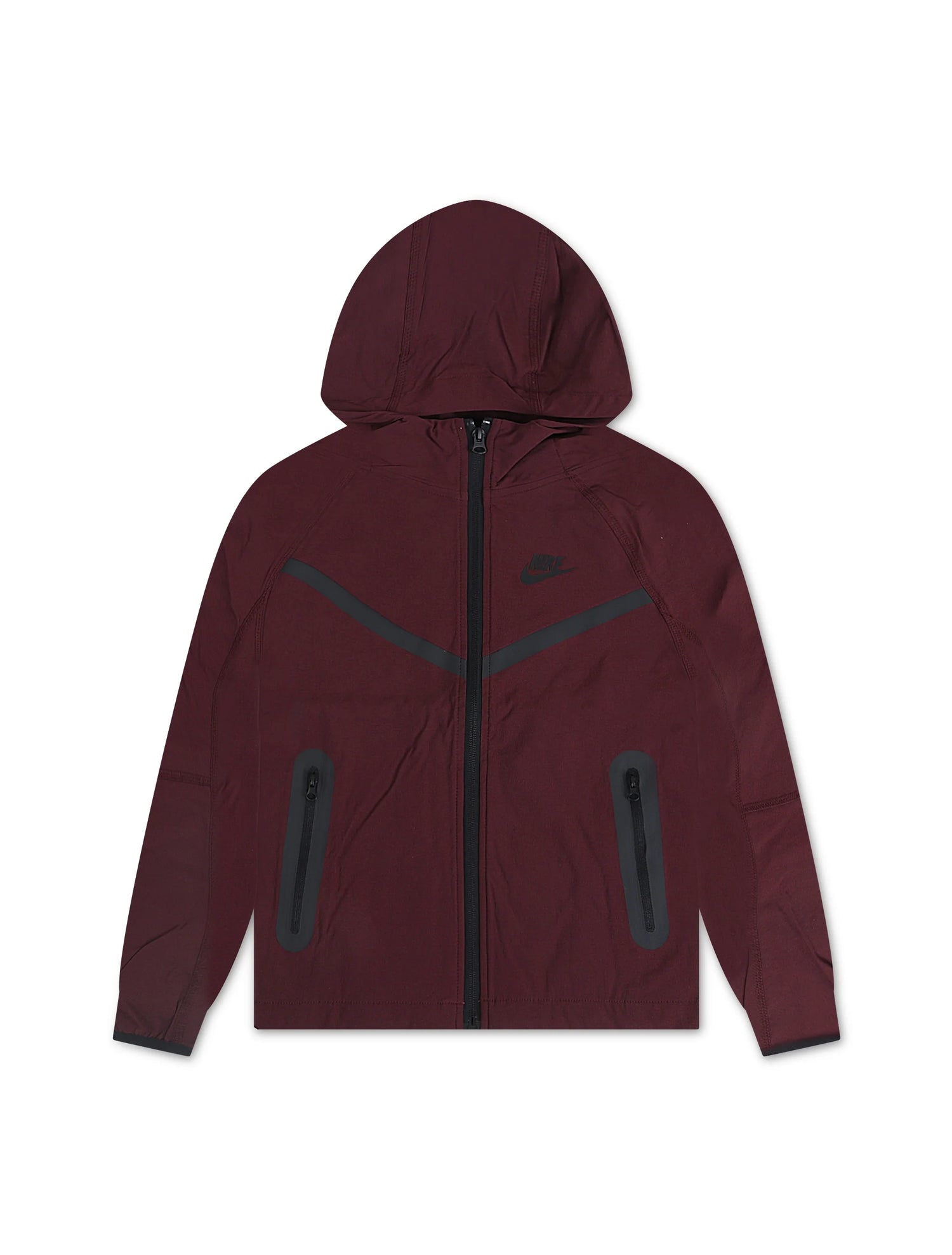Nike Boys Tech Fleece Hoodie - Burgundy Crush/Black by Denim Exchange