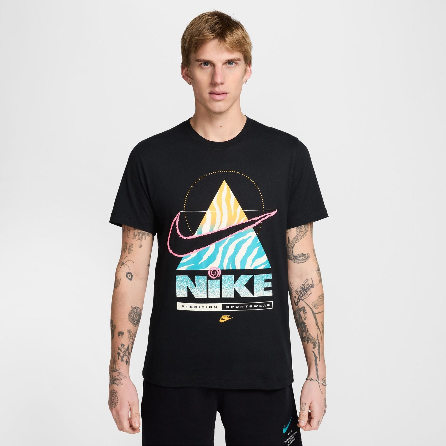 Nike Mens Sportswear Precision Tee - Black by Denim Exchange