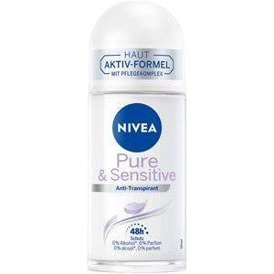 Nivea Pure &amp; Sensitive 48h Anti-Transpirant Roll-On 50ml by Pasteur Pharmacy