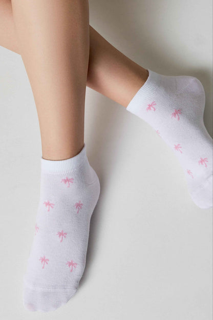 Cotton Ankle Socks Conte Active - 589 Palm Trees