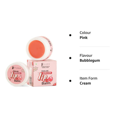 Pilgrim Spanish Lip Balm (Bubblegum) For Dark Lips, Soothing &amp; Hydrating Dry &amp; Chapped Lips