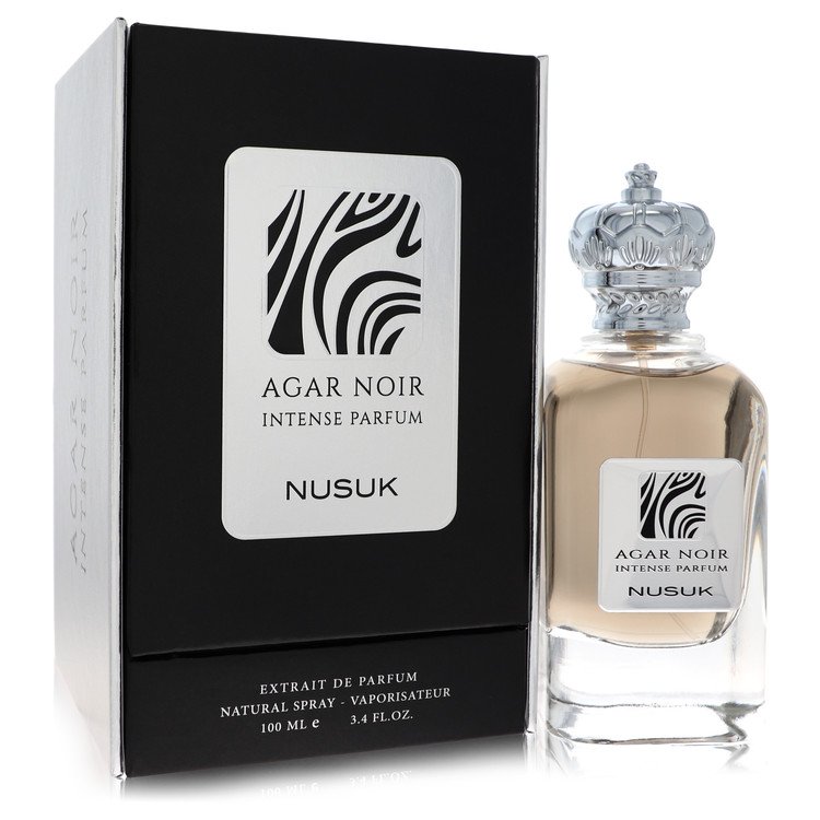 Nusuk Agar Noir Intense by Nusuk Extrait De Parfum Spray (Unisex) 3.4 oz for Men 