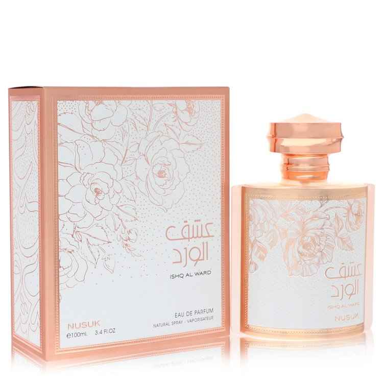Nusuk Ishq Al ward by Nusuk Eau De Parfum Spray (Unisex) 3.4 oz for Men