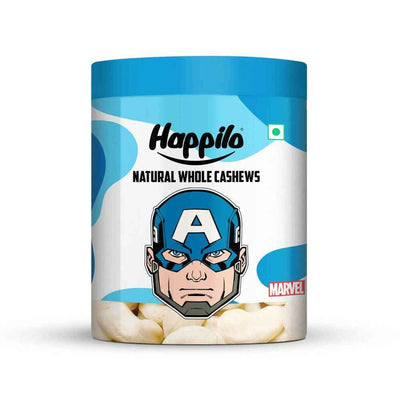 Happilo Natural Whole Cashews-Marvel Captain America Edition
