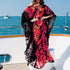 Spring Summer Women Sloping Shoulder Dress Bohemian Dress Printed Loose off Shoulder Dress by Ragazza