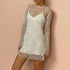 Women Clothes Size Bubble Beads See Through Mesh Two Piece Set Sling Dress by Ragazza