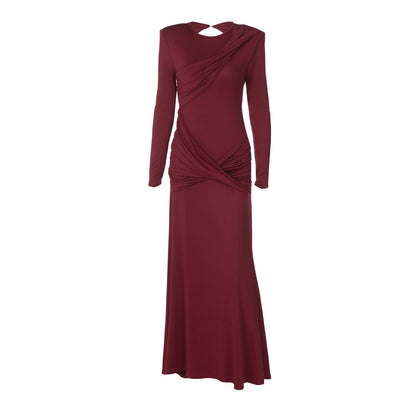 Women Clothing Autumn Sexy Backless Elegant Slim Fit Long Sleeve Sheath Dress Women by Ragazza