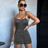 Stretch Denim Dress Single Breasted Corset Sexy Sling Denim Distressed Short Hip Dress by Ragazza