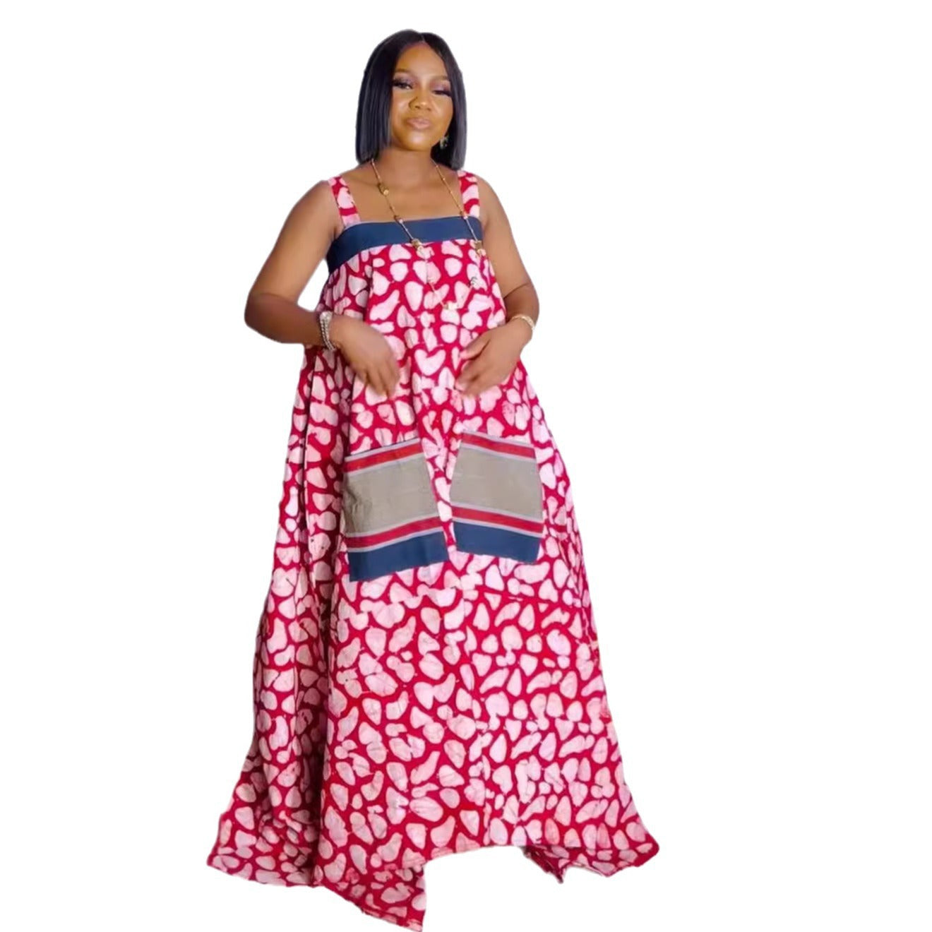 Spaghetti Strap Floral Print Large Multi Color Dress by Ragazza