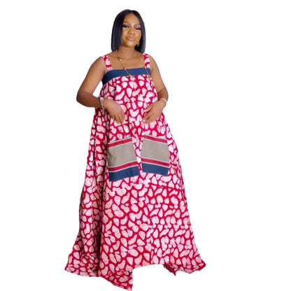 Spaghetti Strap Floral Print Large Multi Color Dress by Ragazza
