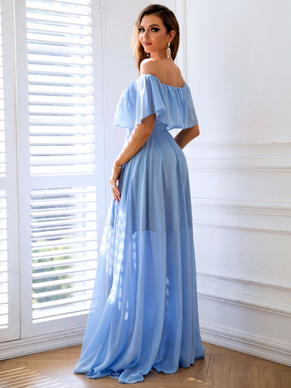 Women Clothing Off Shoulder Split Dress by Ragazza