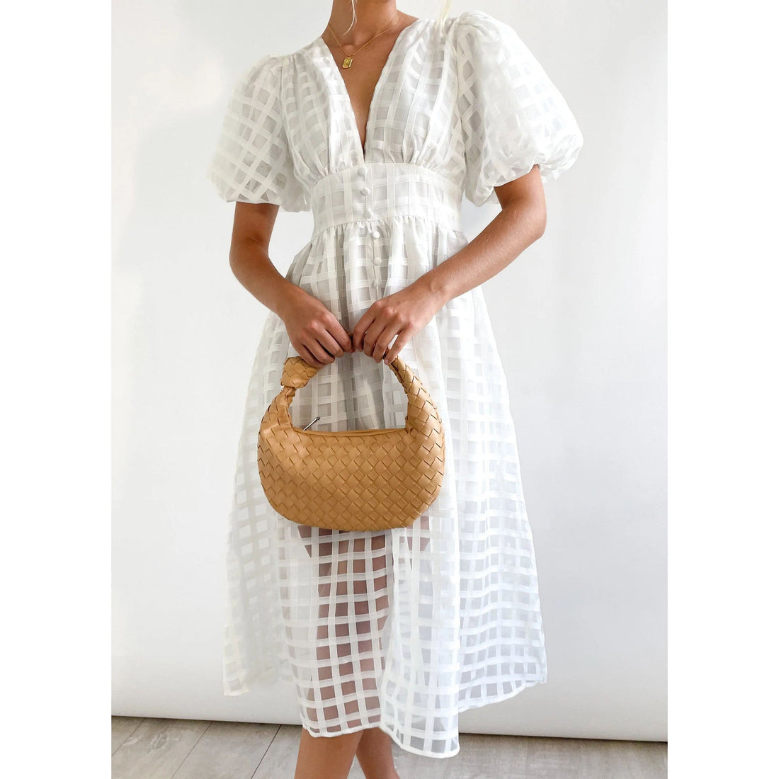 Spring Summer Multi Color Lantern Sleeve Dress Casual Party Dress Women by Ragazza