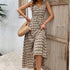 Summer Women Rhombus Prints Sleeveless Dress by Ragazza