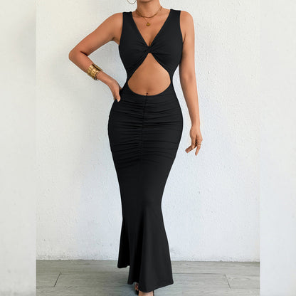 Autumn Winter Women Maxi Dress Slim Fishtail Sheath Sexy Dress by Ragazza
