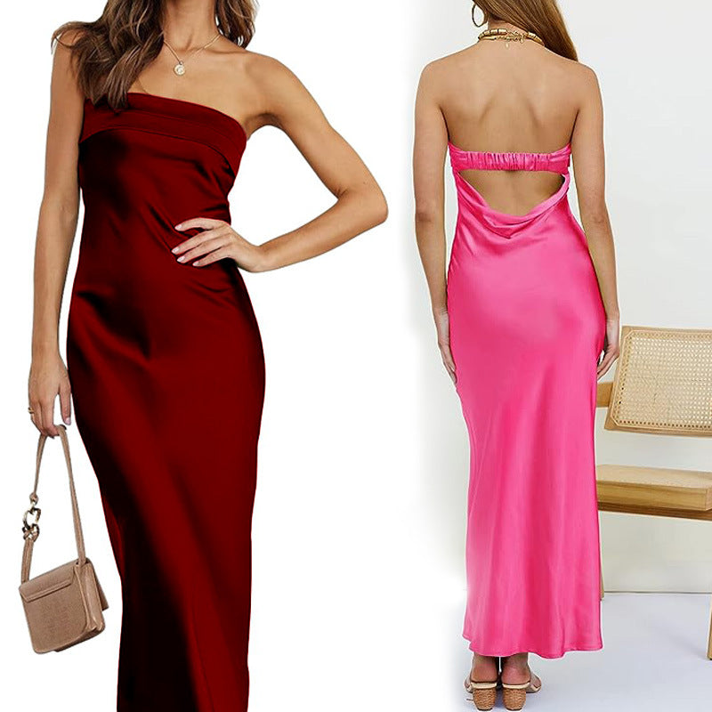 Ladies Dress Sexy Tube Top Dress Sexy Backless Formal Dress Women Clothing by Ragazza