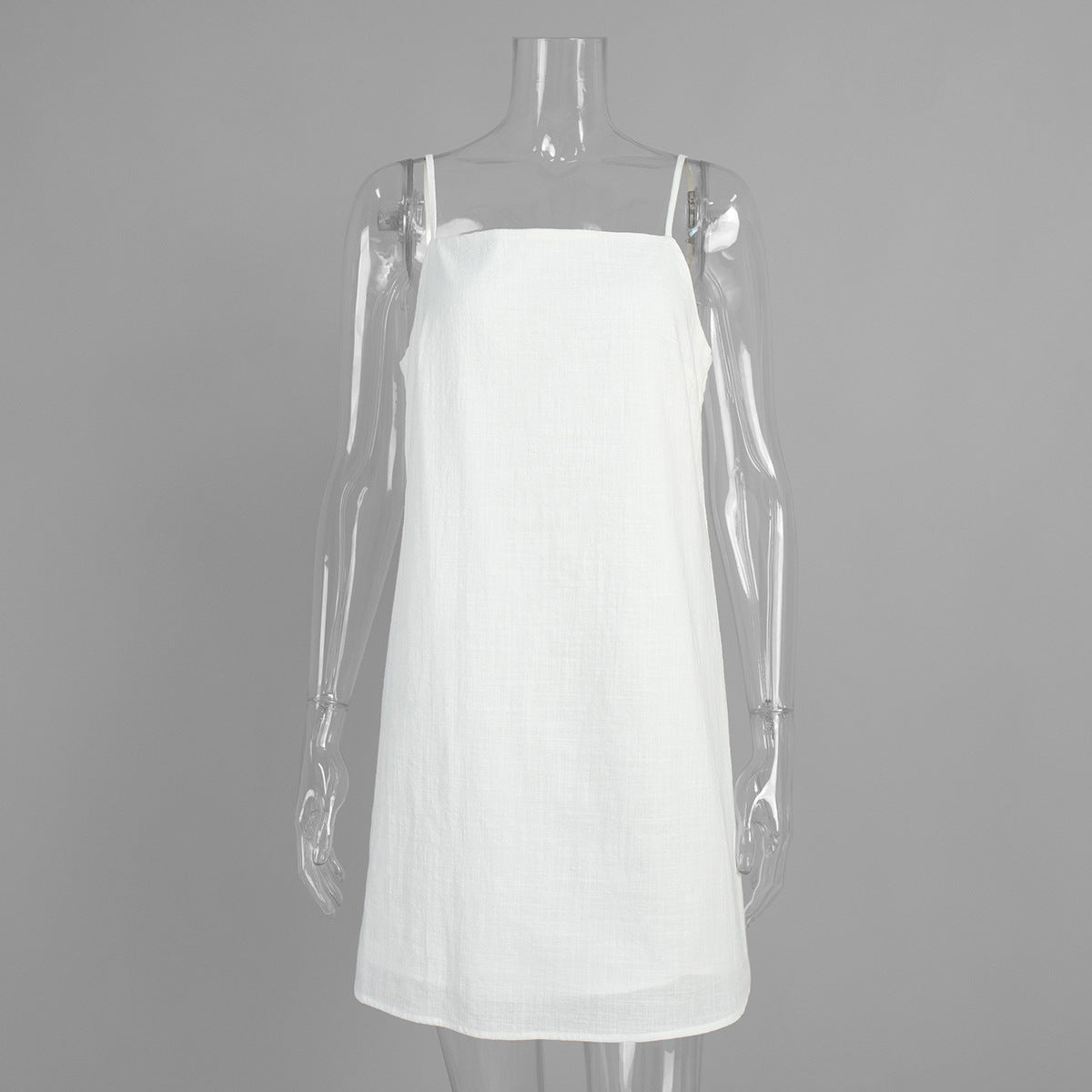 Strap Dress Summer Office Casual Lazy Strap Short Dress  DestGlow