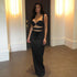 Women Clothing Handmade Embroidered Beads Sling Slim Sheath Dress Tight Bandage Dress Formal Dress by Ragazza