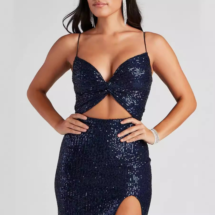 Women Cocktail Nightclub Club Beaded Elegant Sequ Dress by Ragazza