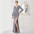 Cocktail Elegant Long Long Sleeve Sequined Atmosphere Fishtail Evening Dress by Ragazza