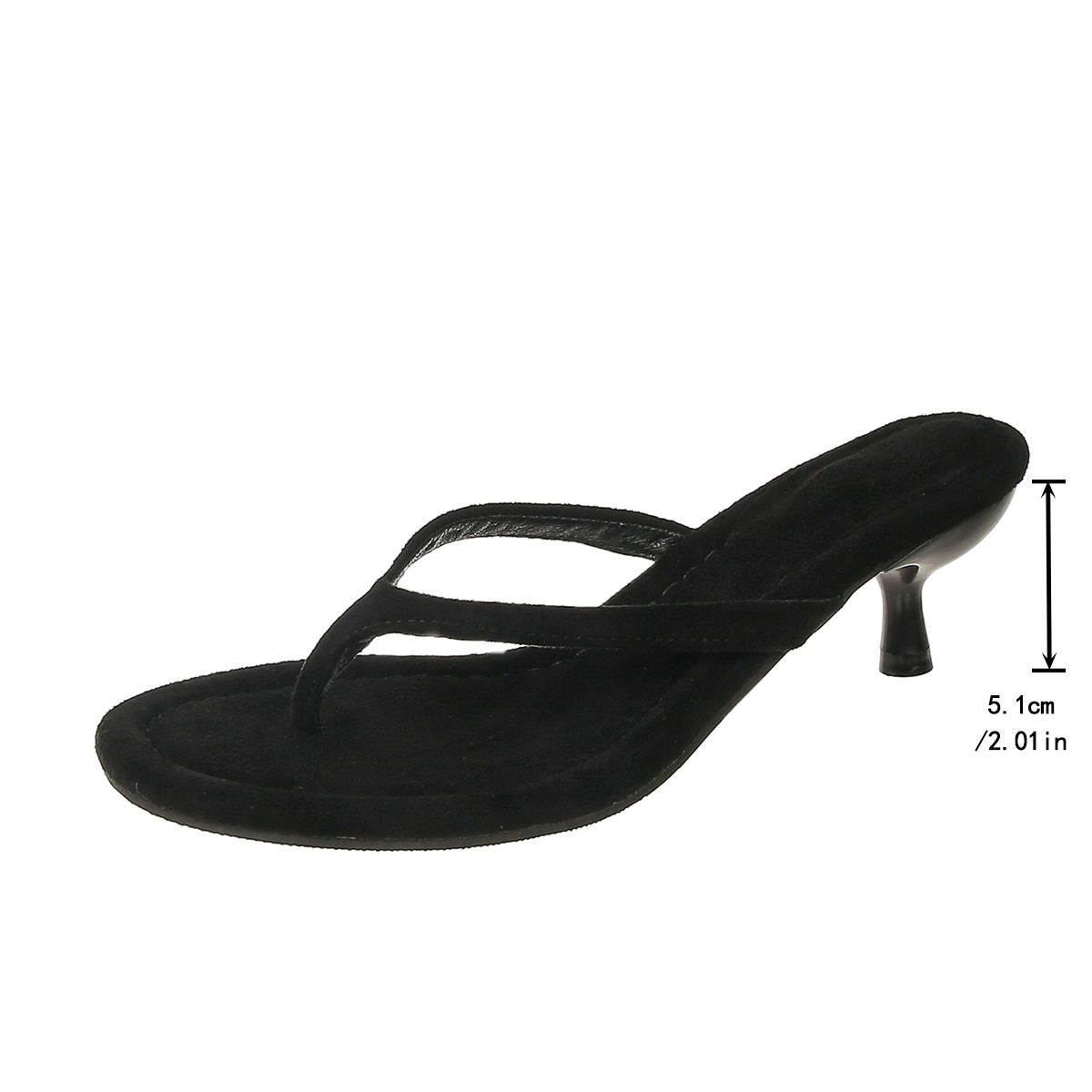 Suede Stiletto Heel Flip Flops Women Summer Suede High Heel Sandals  DestGlow