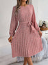 Spring Summer Casual Long Sleeved Floral Large Hem Pleated Women Clothing by Ragazza