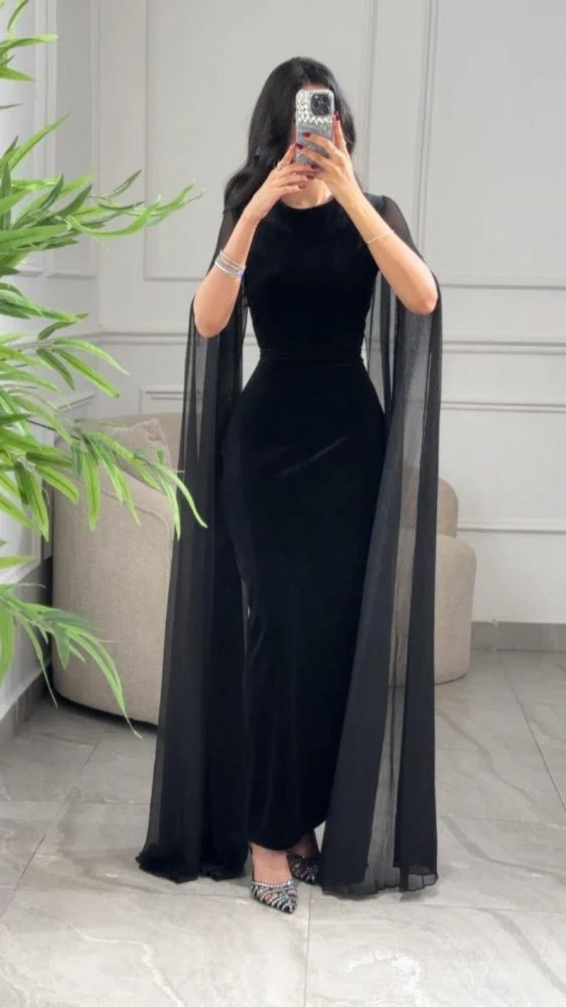 Autumn Winter Women Clothing Middle East Velvet Sheath Sleeve Dress by Ragazza