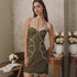 Summer Halterneck with Suspenders A line Dress Elegant Graceful Seaside Dress by Ragazza