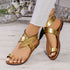 Toe Covering Belt Buckle Flat Sandals Women Arrival Multi Color European Size Beach Sandals  DestGlow