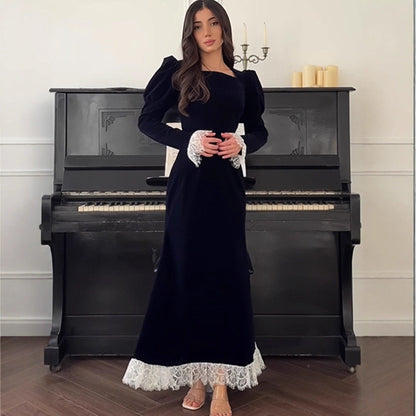 Fall Long Elegant Graceful Waist Dress by Ragazza