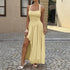 Women Summer Elegant Halter Tube Top Waist Maxi Dress by Ragazza