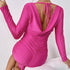 Women Clothing Autumn Winter Sexy Lace up Backless Long Sleeve Design Slim Fit Hip Dress by Ragazza