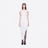 Sexy off the Shoulder Side Slit Draping Effect Pleated Slim Fit Dinner Birthday Party Dress  DestGlow