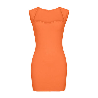 Spring Summer Women Clothing Sexy Nightclub Dress Sleeveless Knitted Hip Spaghetti Straps Dress by Ragazza