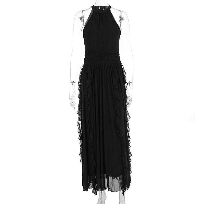 Summer Women Clothing French Ruffled Waist Slimming Dress by Ragazza