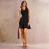 Halter Waist Controlled Pleated Sexy Dress Sexy Look Fairer Slimming Slim Women Clothing by Ragazza
