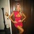 Women Summer Solid Color Chest Hollow Out Cutout Design Sexy Dress Hip Dress  DestGlow