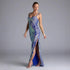 High End Sequined Pattern Sexy Sling Dress Cocktail Evening Dress Performance Dress by Ragazza