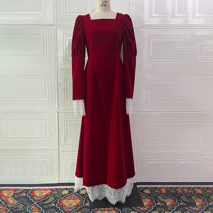 Fall Long Elegant Graceful Waist Dress by Ragazza