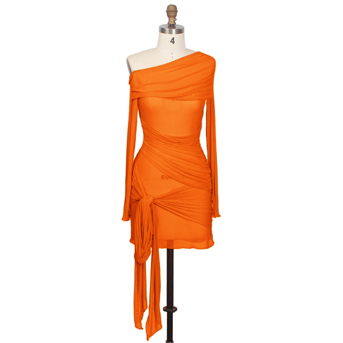 Spring Summer Women Wear Off Neck Design Sexy Pleated Dress Dopamine Sexy by Ragazza