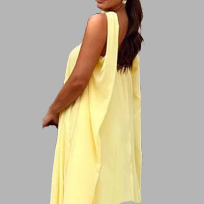 Spring Elegant Women Clothing Patchwork Wrapped Chest Large Swing Sexy Party Dress by Ragazza