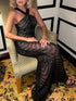 Sexy Halter Backless Retro Sequ Dress Women Clothing Evening Dress by Ragazza