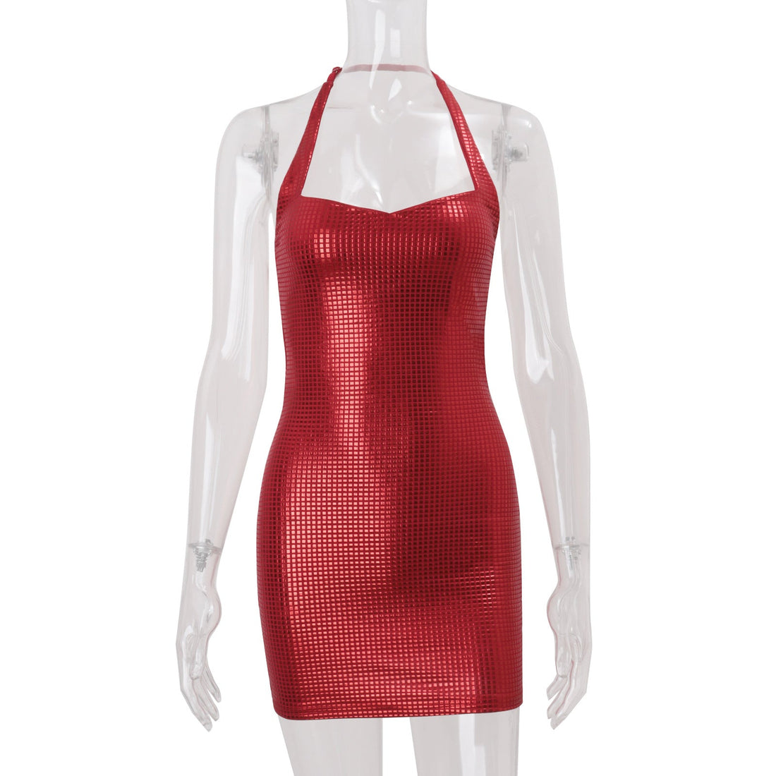 Women Clothing Winter French Sexy High Class Elegant Pure Want to Hang Neck Tight Waist Sheath Dress Women by Ragazza