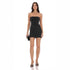 Black Tube Top Collar Bow Dress Sexy Evening Dress Women Commuting Wear Dress by Ragazza
