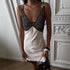 Summer Sexy Low Cut Sling Dress Women High Grade Slim Lace Dress  DestGlow