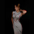 Women Clothing Crew Neck Sleeveless Slim Fit Fashionable High End Personalized Printed Sheath Dress Women by Ragazza