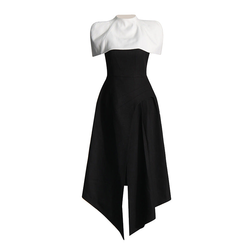 Elegant Vietnam Special Interest Design Detachable Pullover Patchwork Cami Dress Women Summer Slit Dress Women by Ragazza